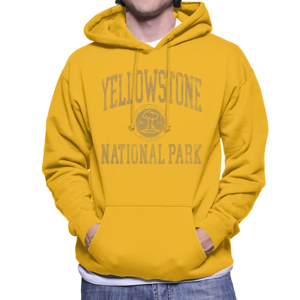 US National Parks Yellowstone Wyoming Men's Hooded Sweatshirt-ALL + EVERY