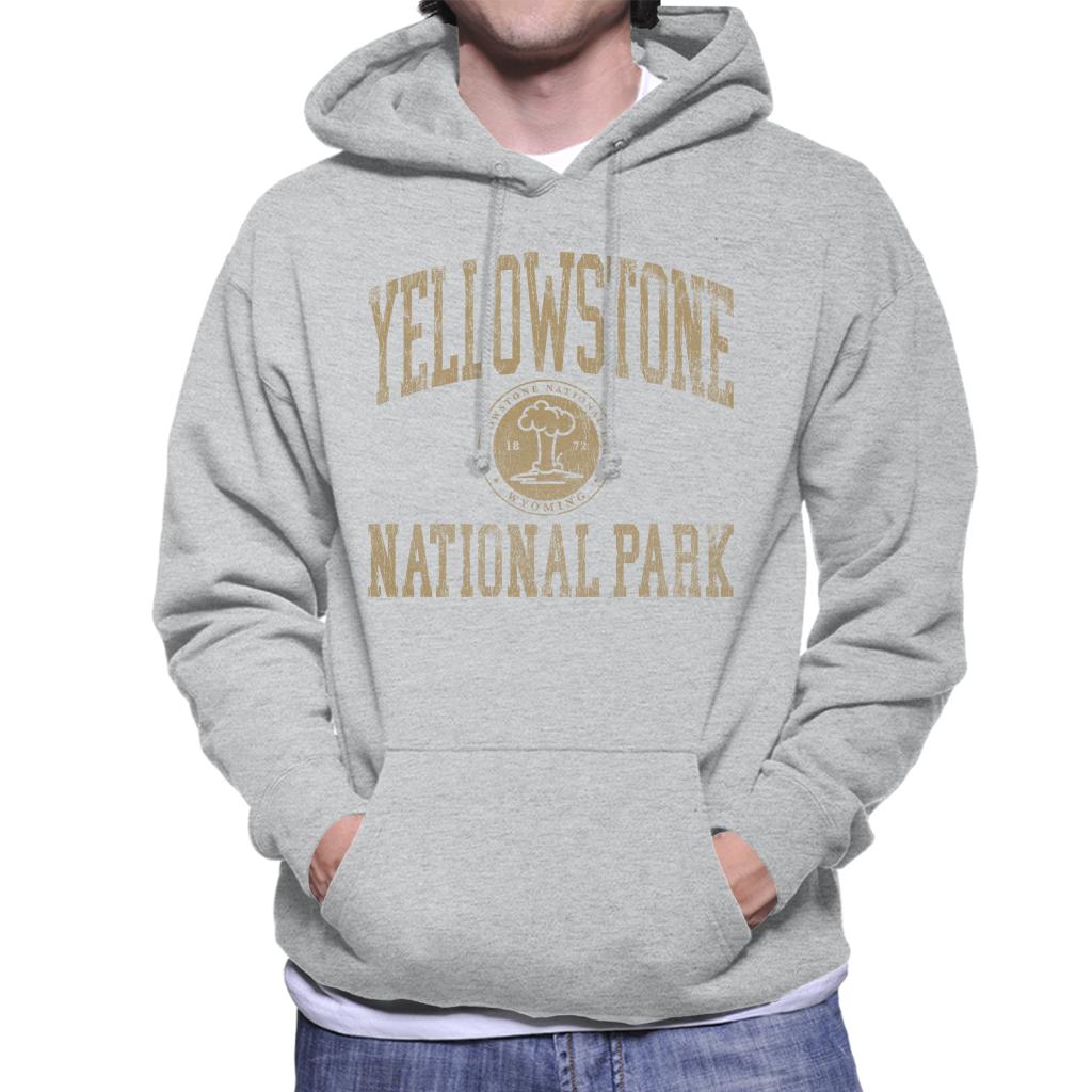 US National Parks Yellowstone Wyoming Men's Hooded Sweatshirt-ALL + EVERY