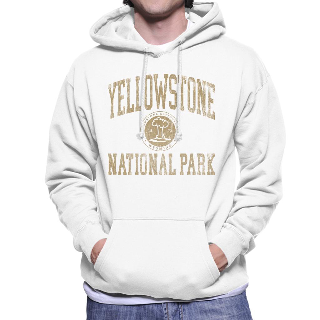 US National Parks Yellowstone Wyoming Men's Hooded Sweatshirt-ALL + EVERY