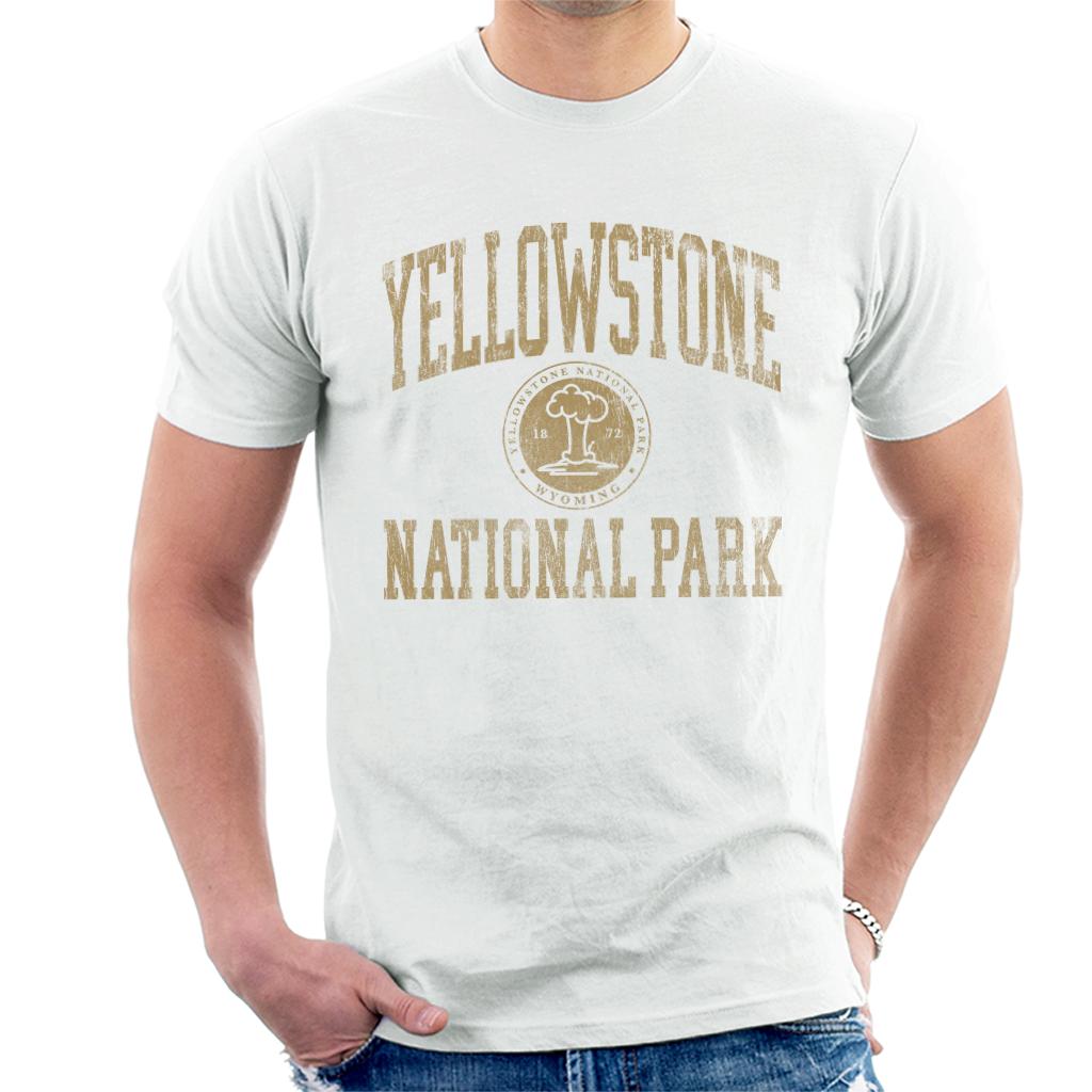 US National Parks Yellowstone Wyoming Men's T-Shirt-ALL + EVERY