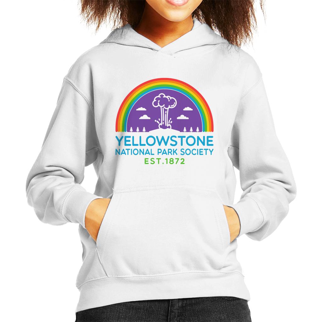 US National Parks Yellowstone Society Est 1872 Kid's Hooded Sweatshirt-ALL + EVERY