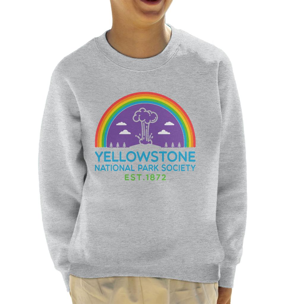 US National Parks Yellowstone Society Est 1872 Kid's Sweatshirt-ALL + EVERY