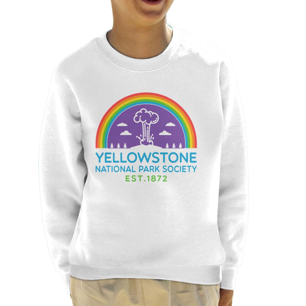 US National Parks Yellowstone Society Est 1872 Kid's Sweatshirt-ALL + EVERY