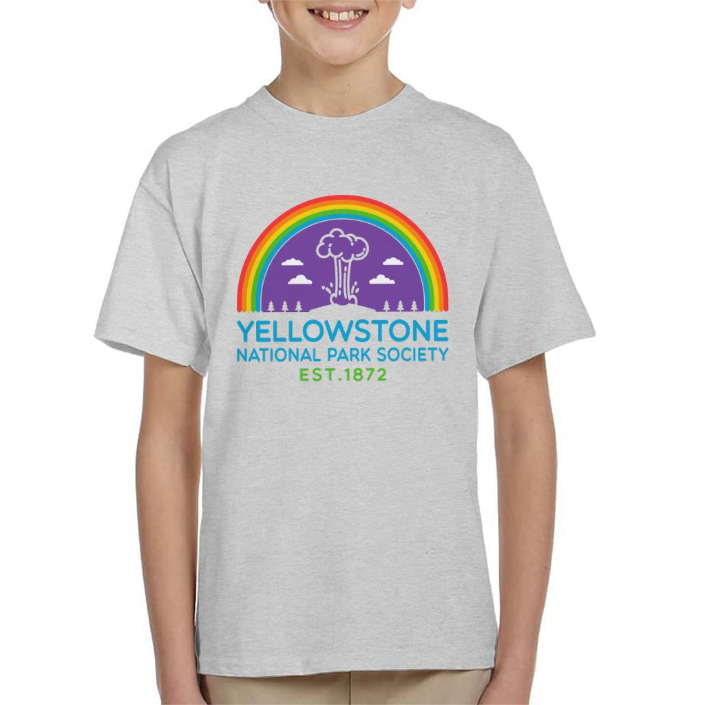 US National Parks Yellowstone Society Est 1872 Kid's T-Shirt-ALL + EVERY