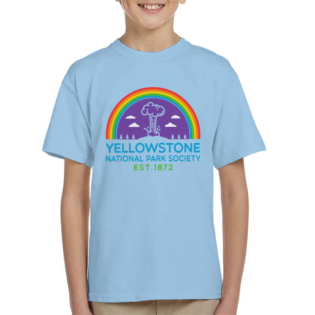 US National Parks Yellowstone Society Est 1872 Kid's T-Shirt-ALL + EVERY