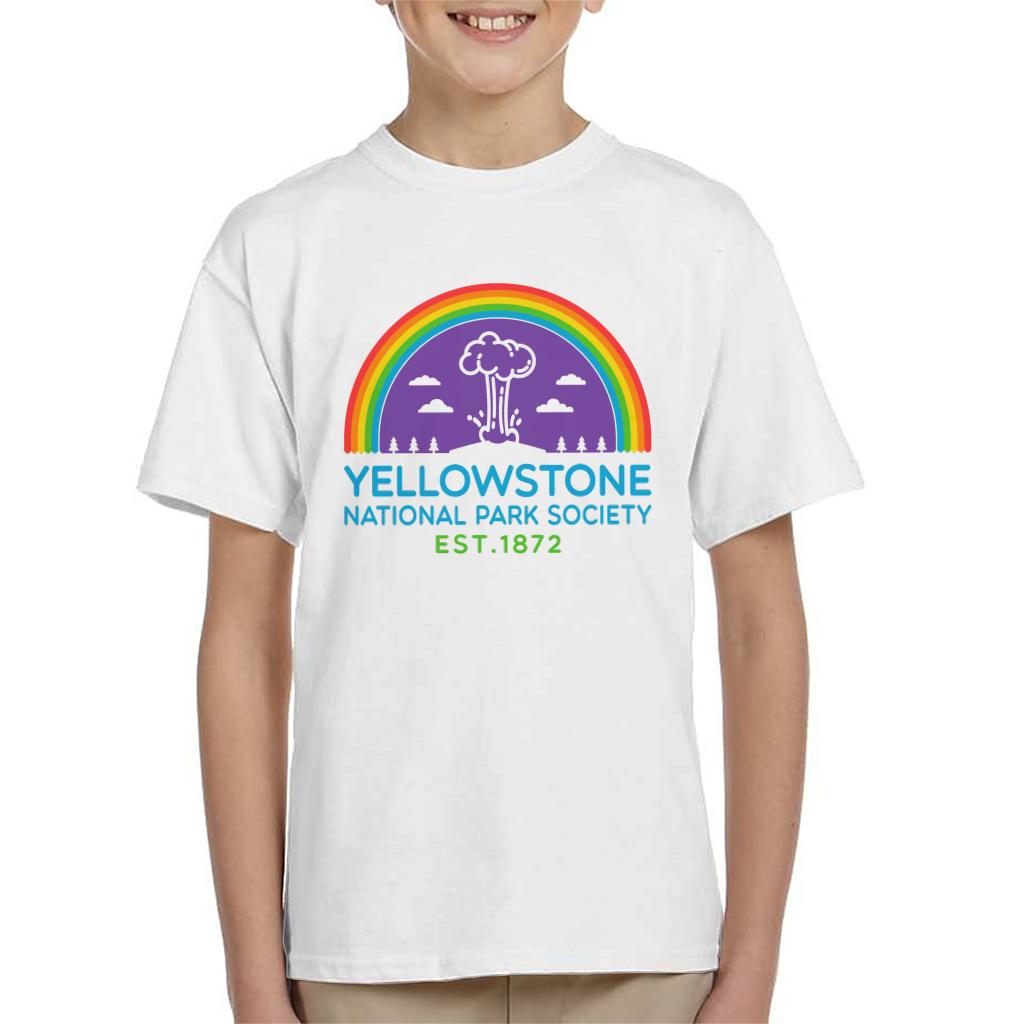 US National Parks Yellowstone Society Est 1872 Kid's T-Shirt-ALL + EVERY