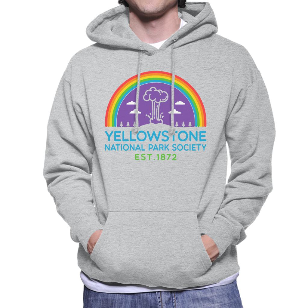 US National Parks Yellowstone Society Est 1872 Men's Hooded Sweatshirt-ALL + EVERY