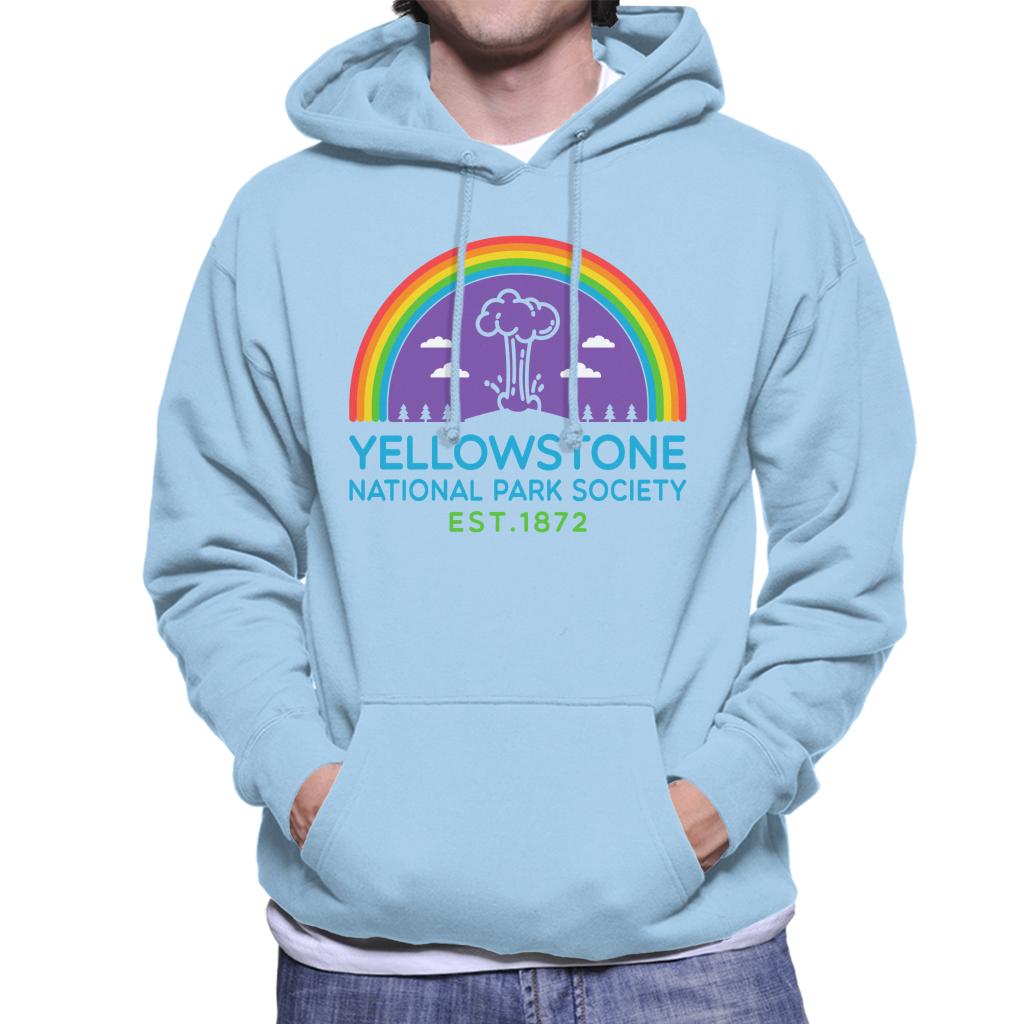 US National Parks Yellowstone Society Est 1872 Men's Hooded Sweatshirt-ALL + EVERY