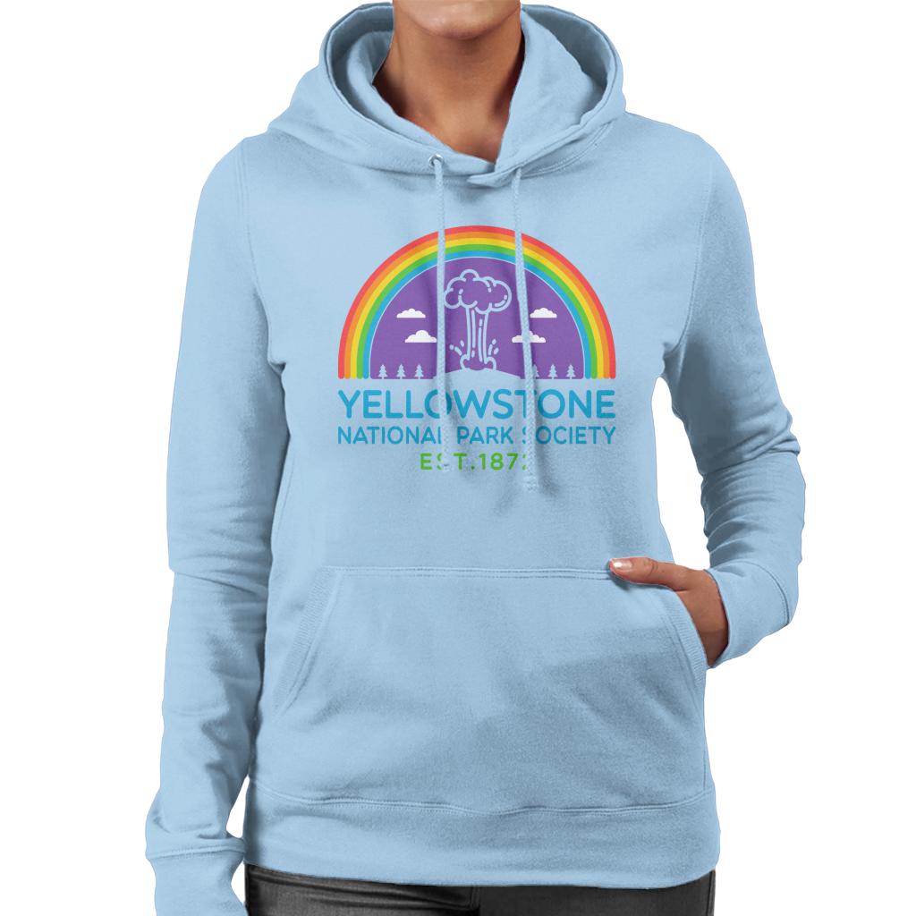 US National Parks Yellowstone Society Est 1872 Women's Hooded Sweatshirt-ALL + EVERY