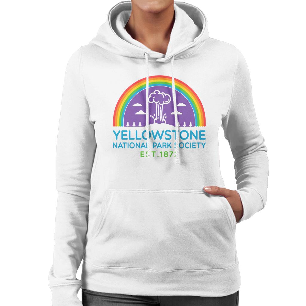 US National Parks Yellowstone Society Est 1872 Women's Hooded Sweatshirt-ALL + EVERY