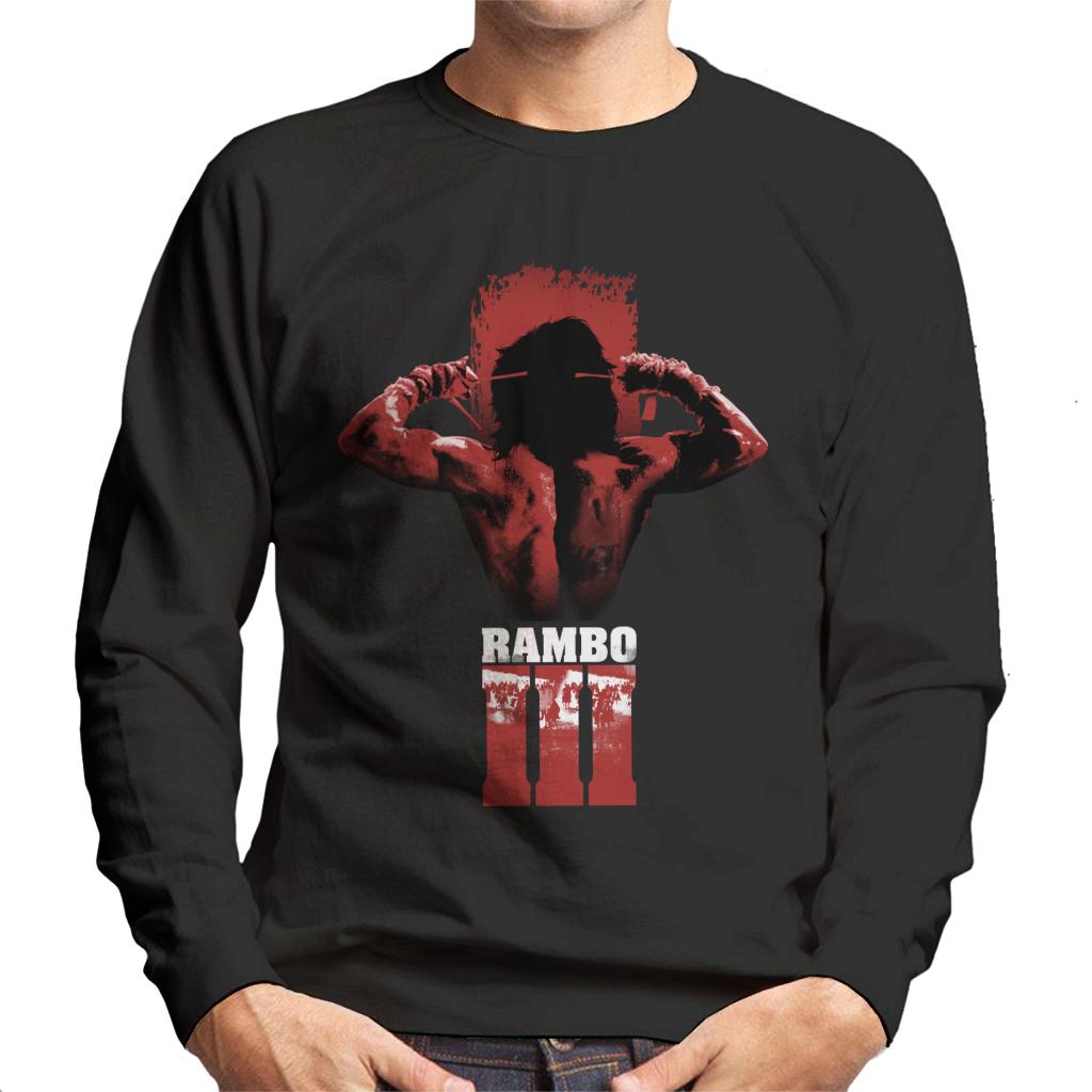 Rambo III Tying Headband Men's Sweatshirt-ALL + EVERY