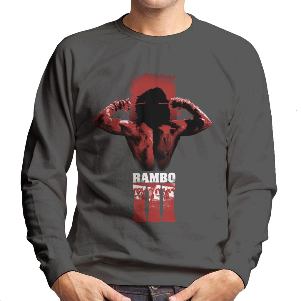 Rambo III Tying Headband Men's Sweatshirt-ALL + EVERY