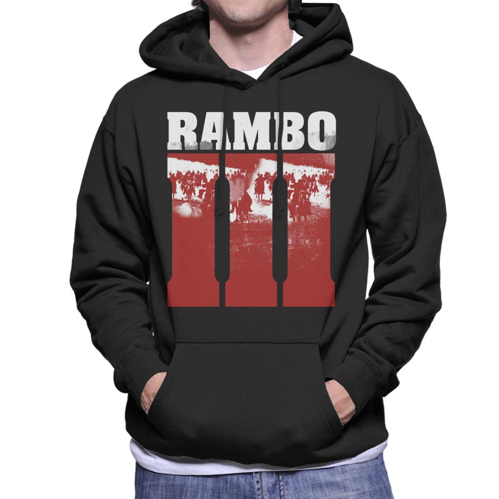 Rambo III Final Battle Scene Men's Hooded Sweatshirt-ALL + EVERY