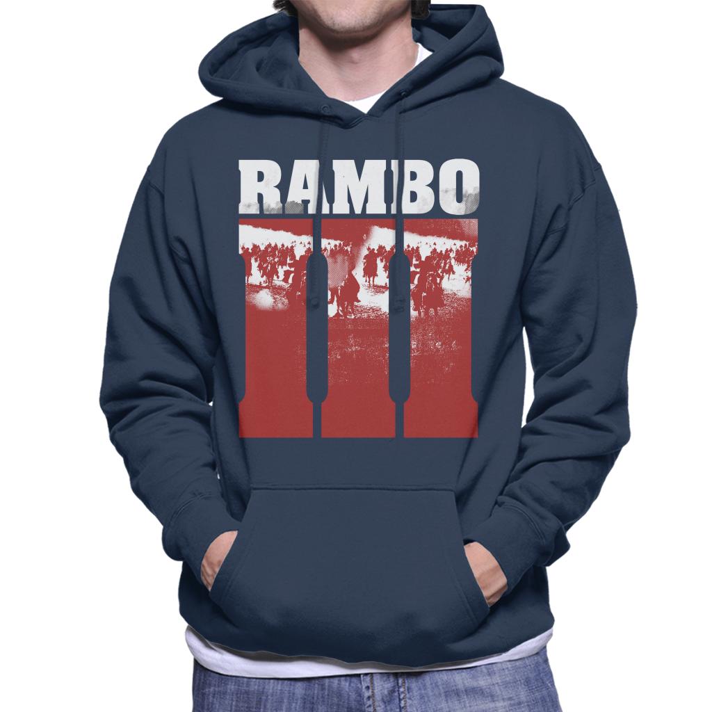 Rambo III Final Battle Scene Men's Hooded Sweatshirt-ALL + EVERY