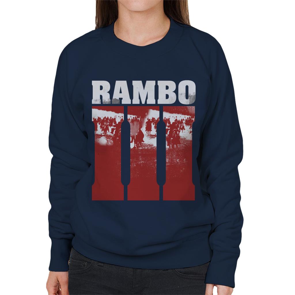 Rambo III Final Battle Scene Women's Sweatshirt-ALL + EVERY