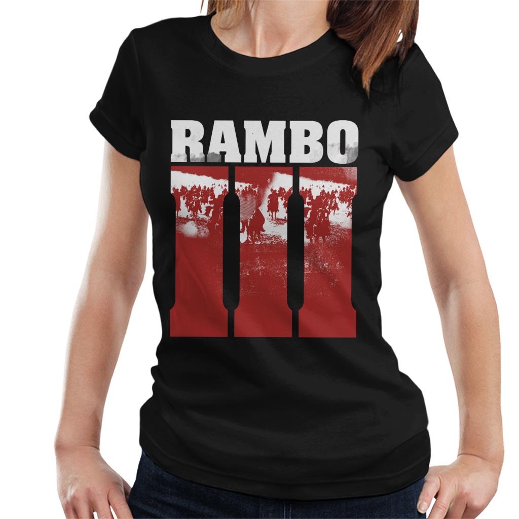 Rambo III Final Battle Scene Women's T-Shirt-ALL + EVERY