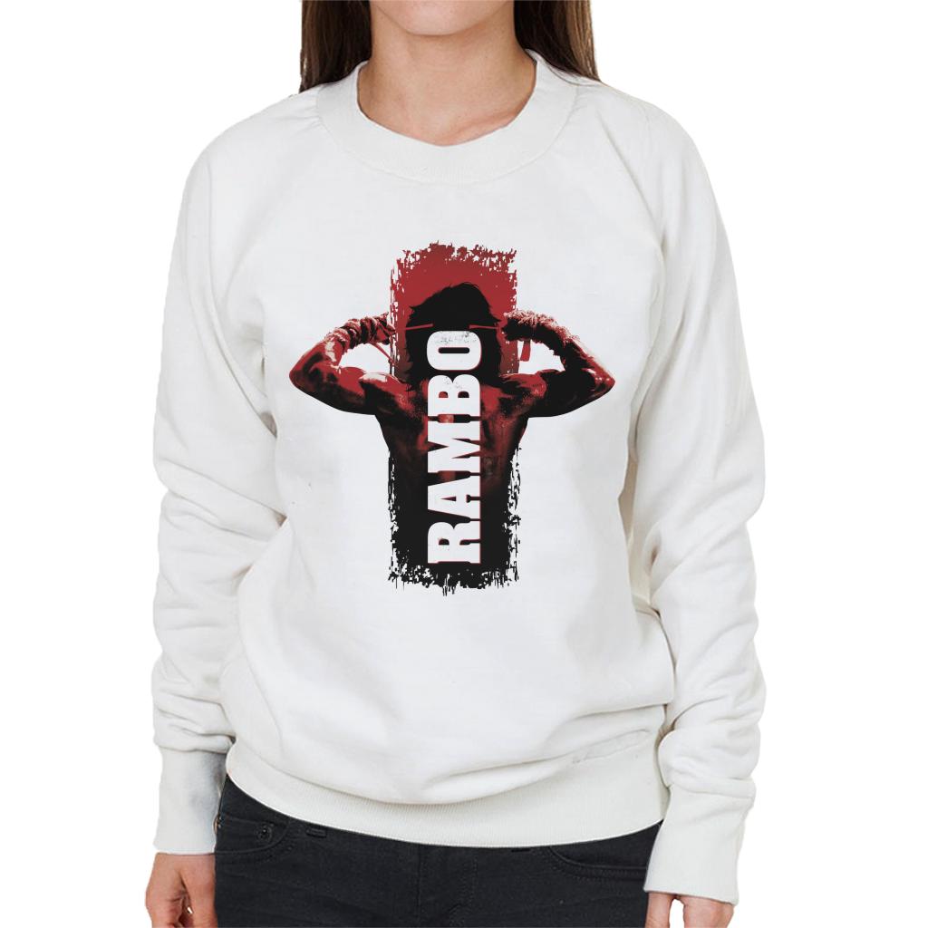 Rambo III Tying Sweatband Women's Sweatshirt-ALL + EVERY