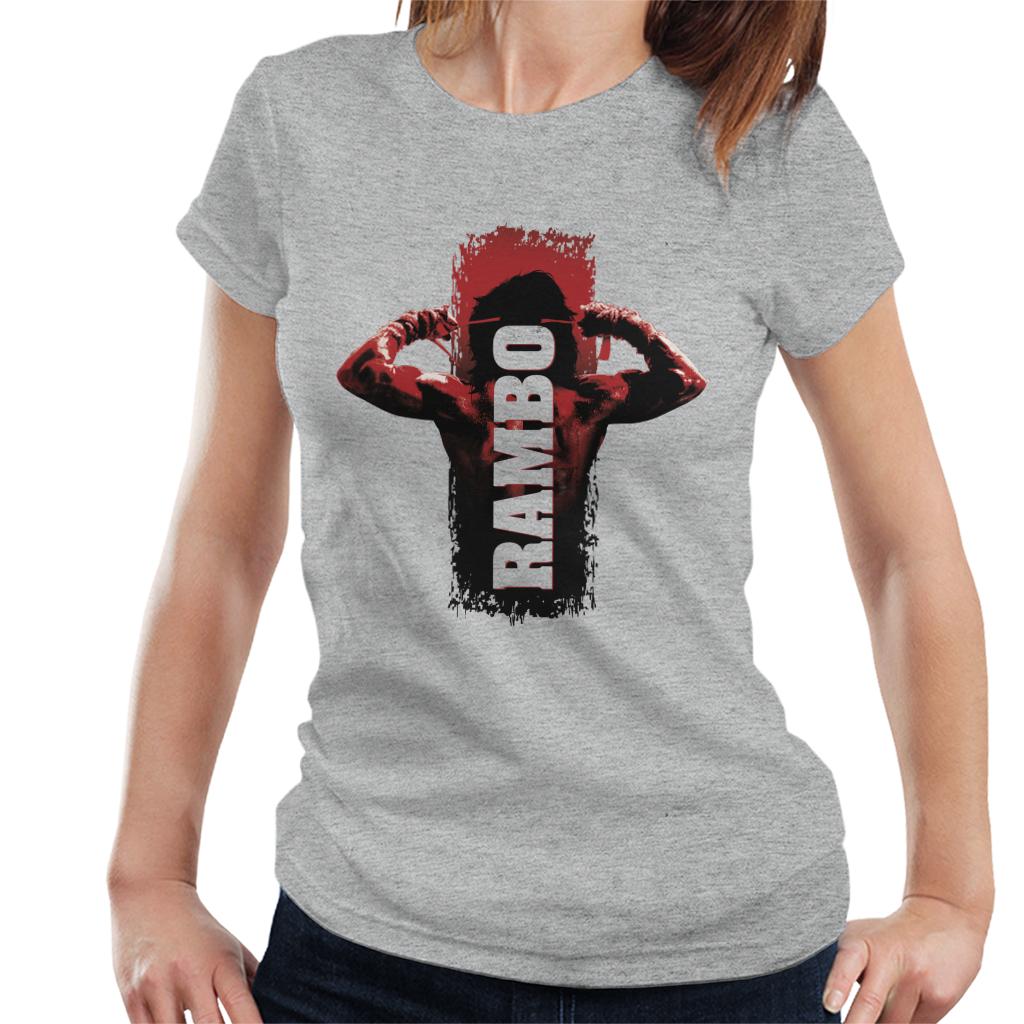 Rambo III Tying Sweatband Women's T-Shirt-ALL + EVERY