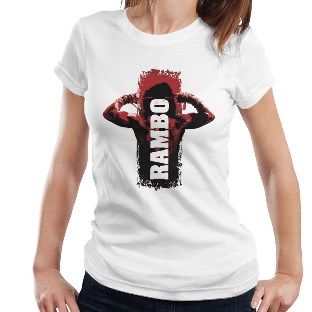 Rambo III Tying Sweatband Women's T-Shirt-ALL + EVERY