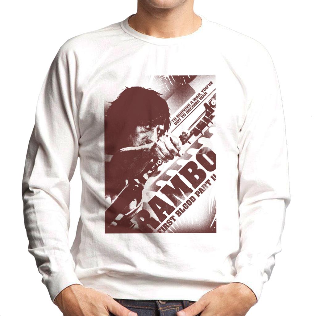 Rambo First Blood Part II Youve Got To Become War Men's Sweatshirt-ALL + EVERY