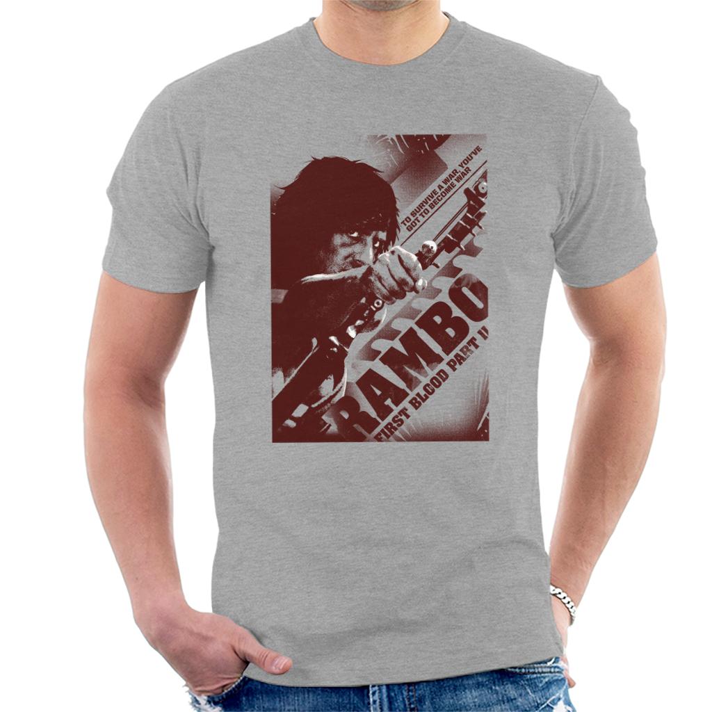 Rambo First Blood Part II Youve Got To Become War Men's T-Shirt-ALL + EVERY