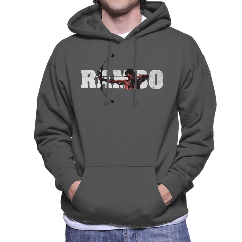 Rambo Compound Bow Men's Hooded Sweatshirt-ALL + EVERY