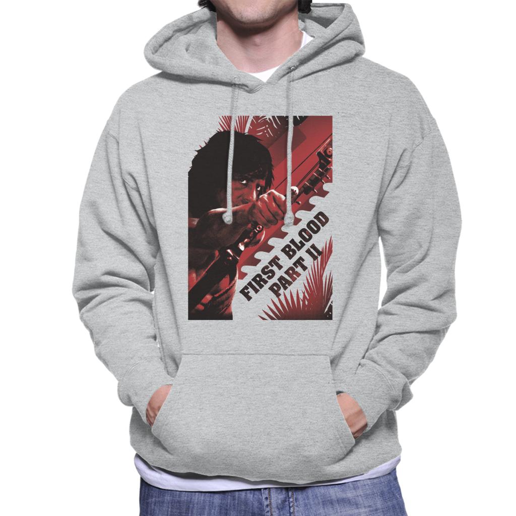 Rambo First Blood Part II Bow Aim Men's Hooded Sweatshirt-ALL + EVERY