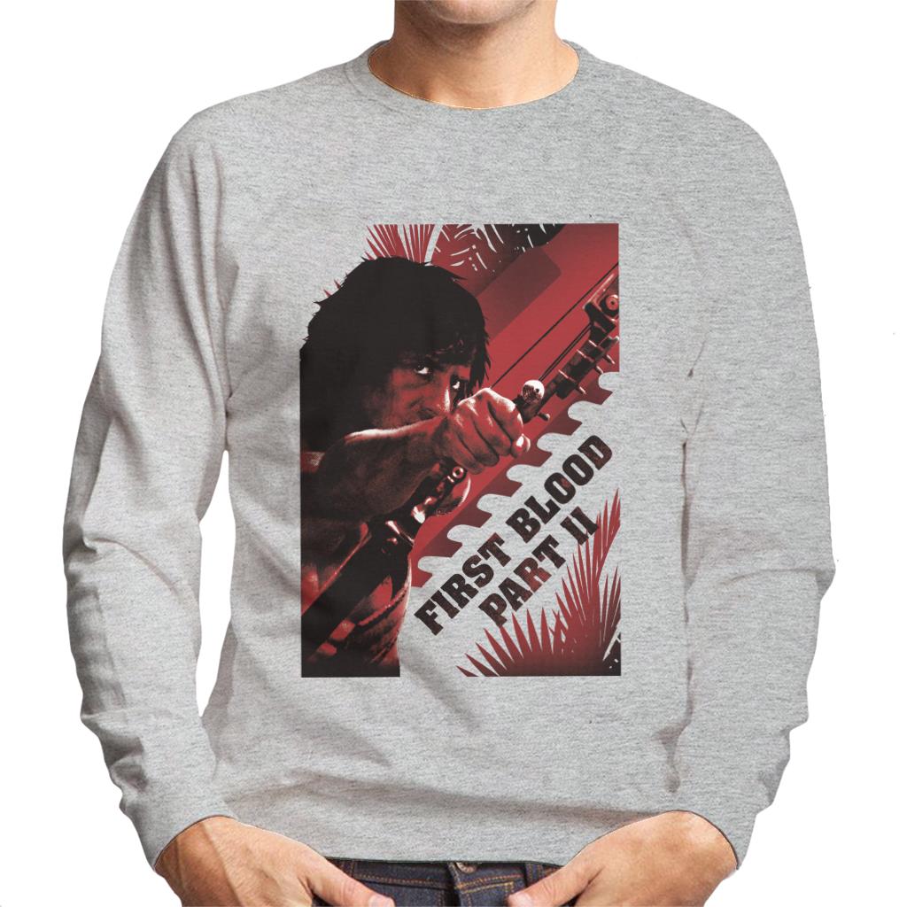 Rambo First Blood Part II Bow Aim Men's Sweatshirt-ALL + EVERY