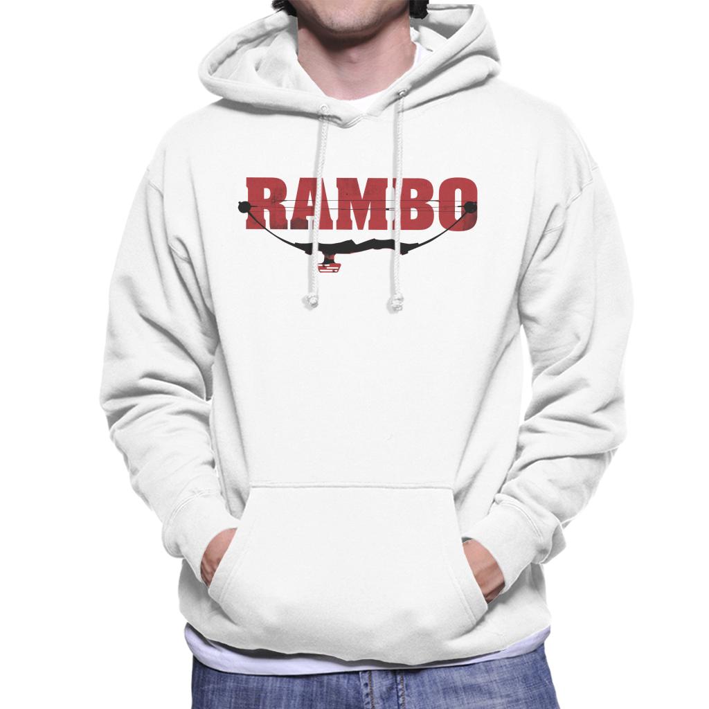 Rambo Logo Compound Bow Men's Hooded Sweatshirt-ALL + EVERY