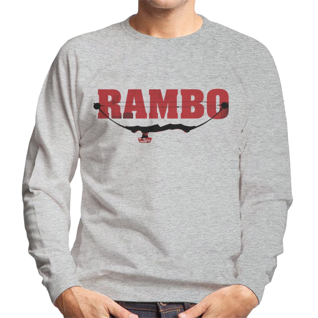 Rambo Logo Compound Bow Men's Sweatshirt-ALL + EVERY