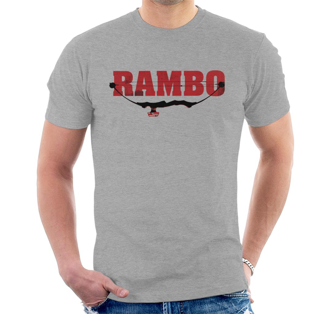 Rambo Logo Compound Bow Men's T-Shirt-ALL + EVERY