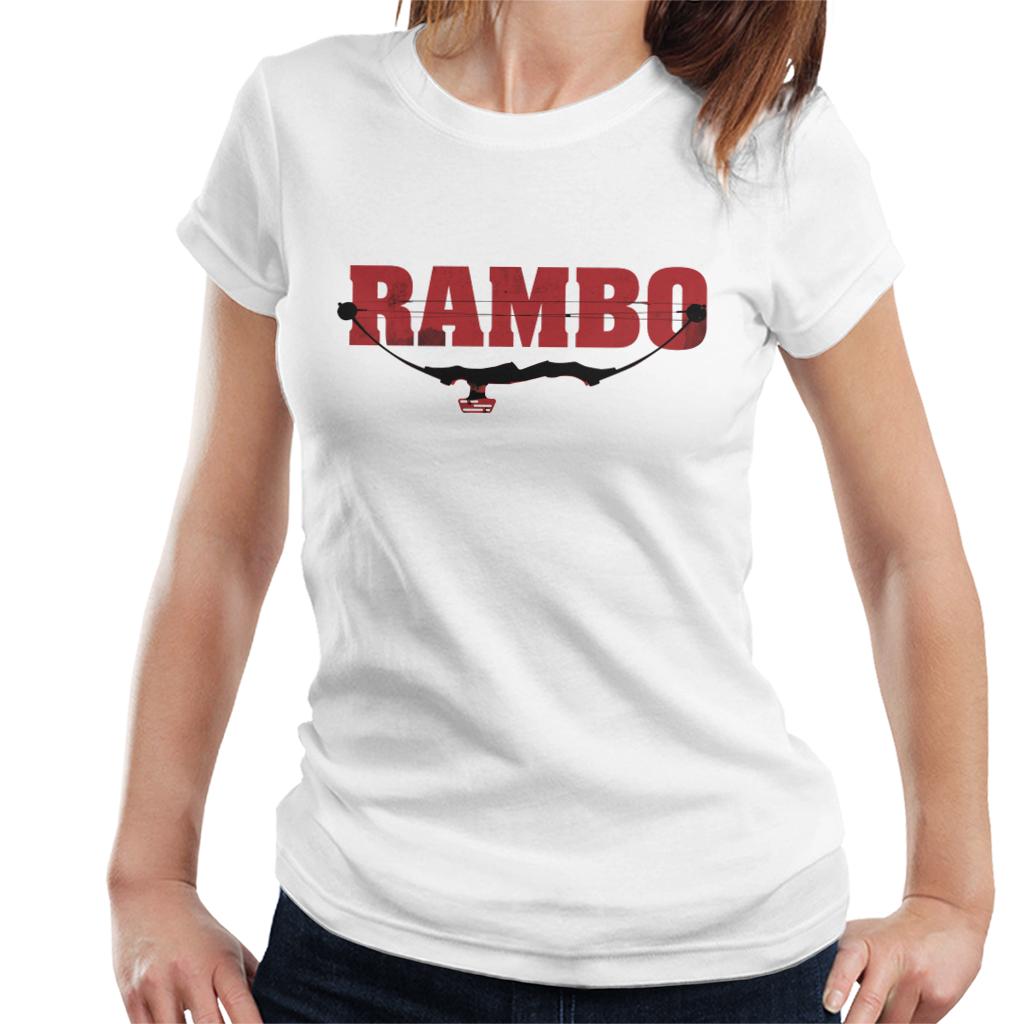 Rambo Logo Compound Bow Women's T-Shirt-ALL + EVERY