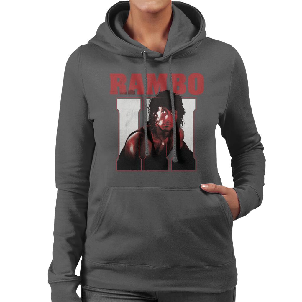 Rambo III John Rambo Women's Hooded Sweatshirt-ALL + EVERY