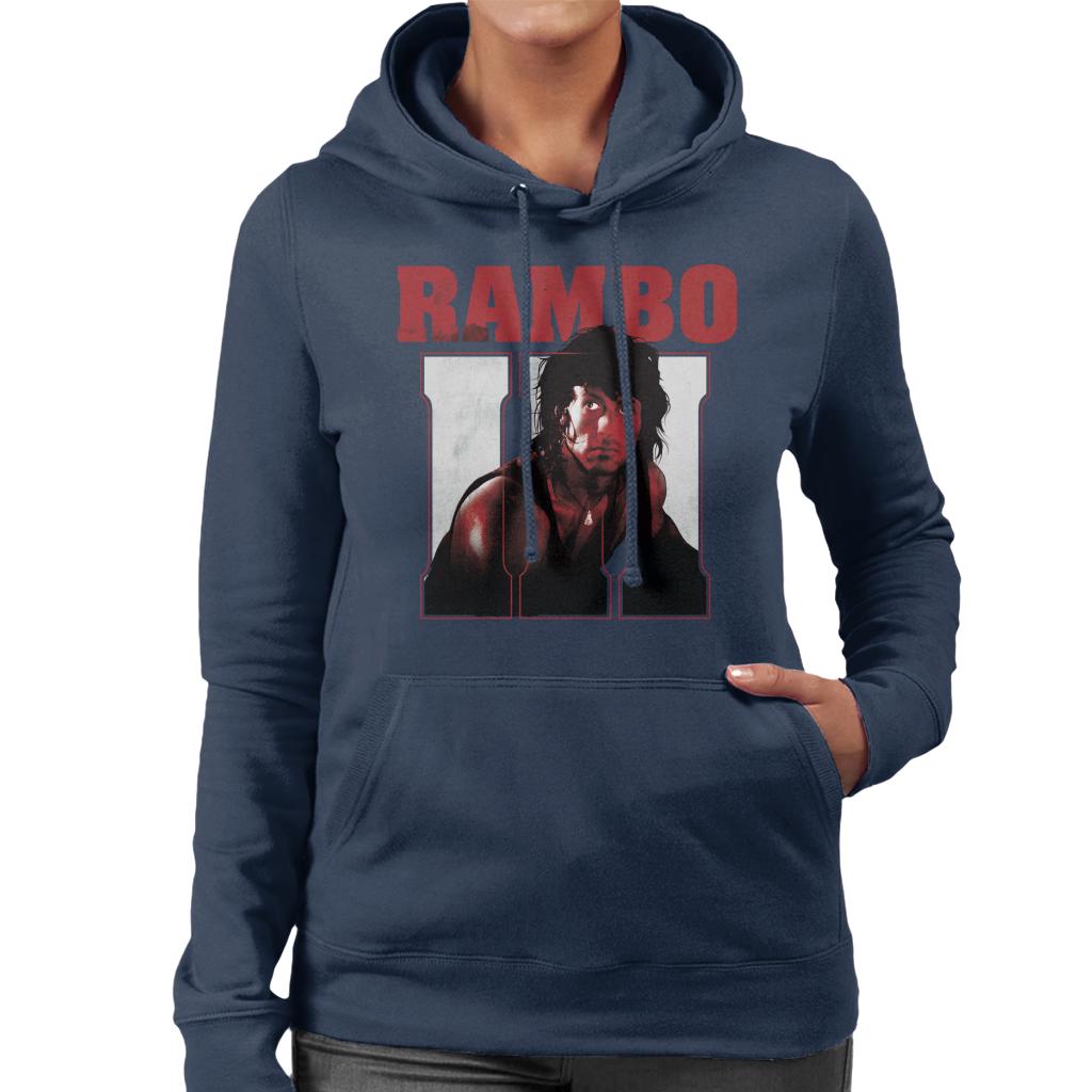 Rambo III John Rambo Women's Hooded Sweatshirt-ALL + EVERY