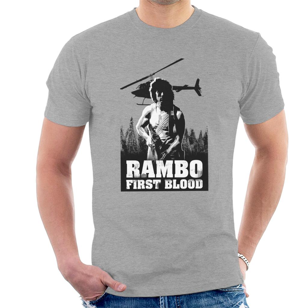 Rambo First Blood Forest Hunt Men's T-Shirt-ALL + EVERY