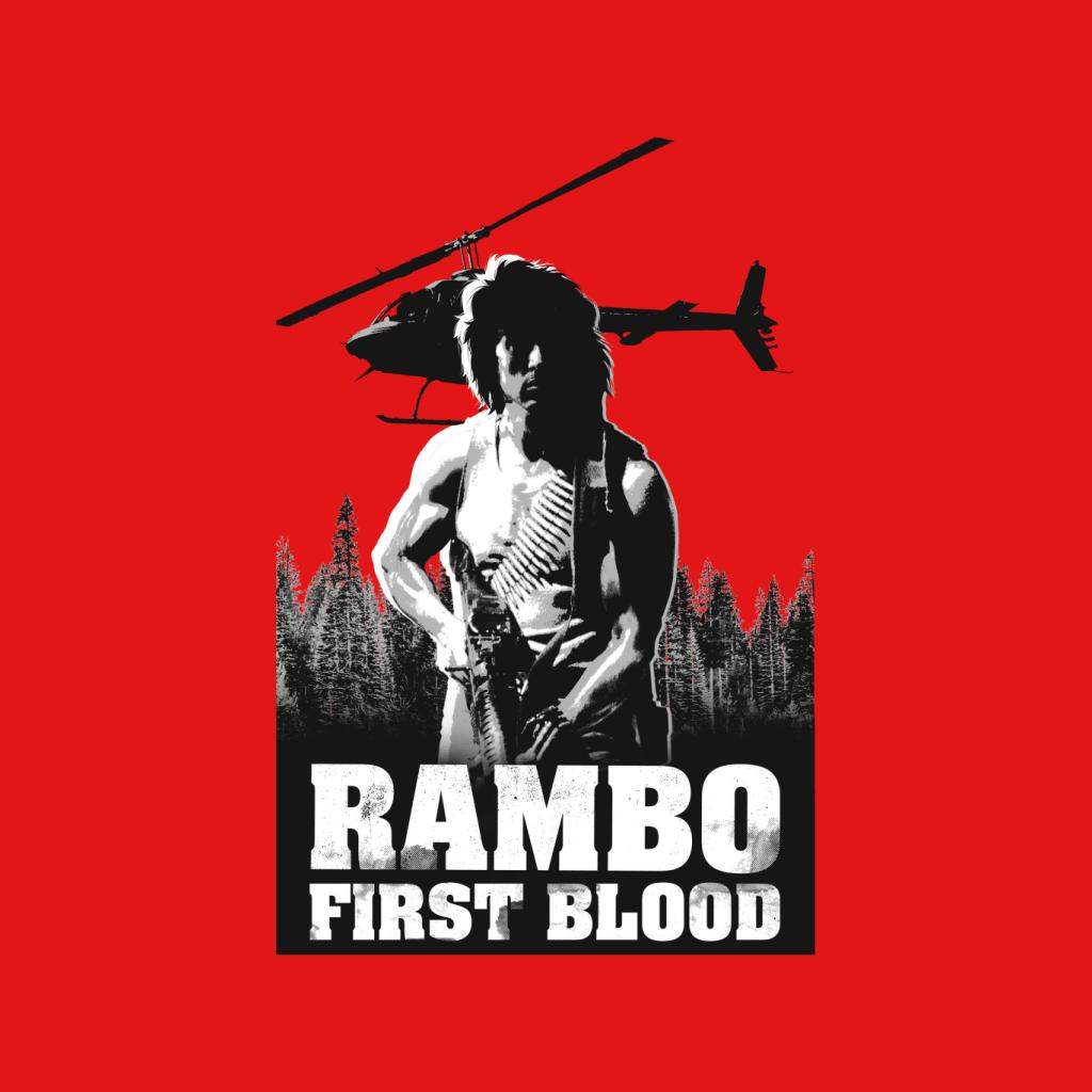 Rambo First Blood Forest Hunt Men's T-Shirt-ALL + EVERY