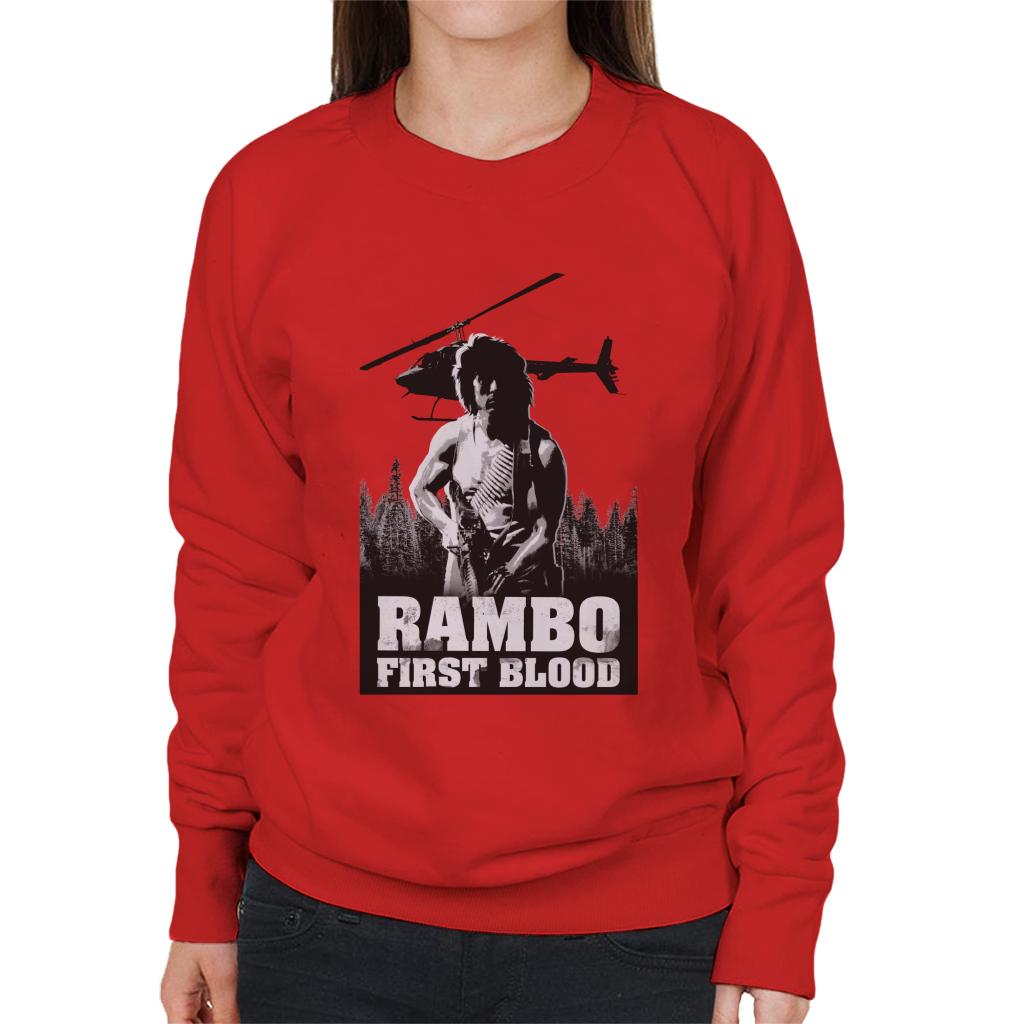 Rambo First Blood Forest Hunt Women's Sweatshirt-ALL + EVERY