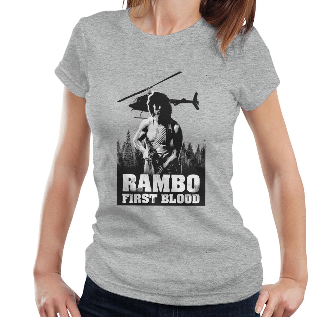 Rambo First Blood Forest Hunt Women's T-Shirt-ALL + EVERY