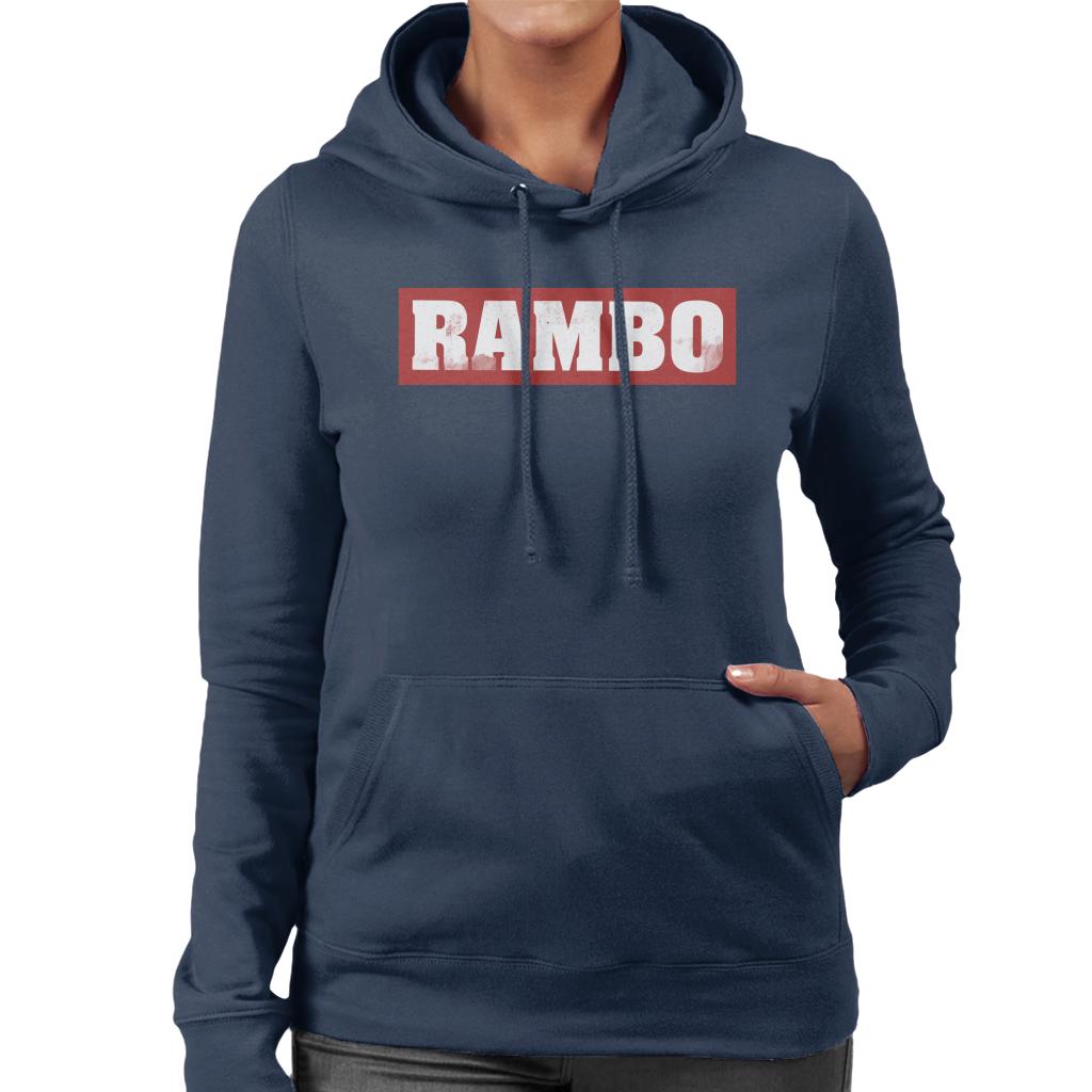 Rambo Classic Logo Women's Hooded Sweatshirt-ALL + EVERY