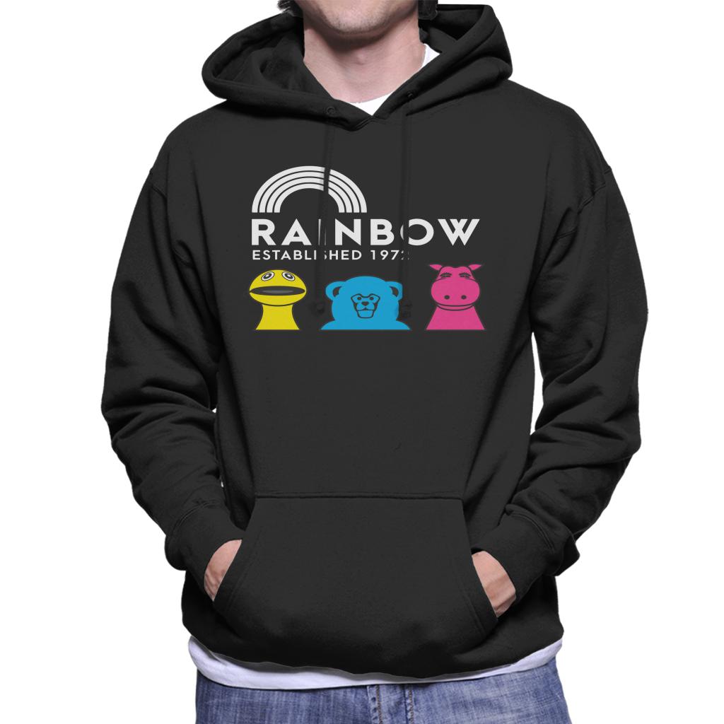 Rainbow Established 1972 Men's Hooded Sweatshirt-ALL + EVERY