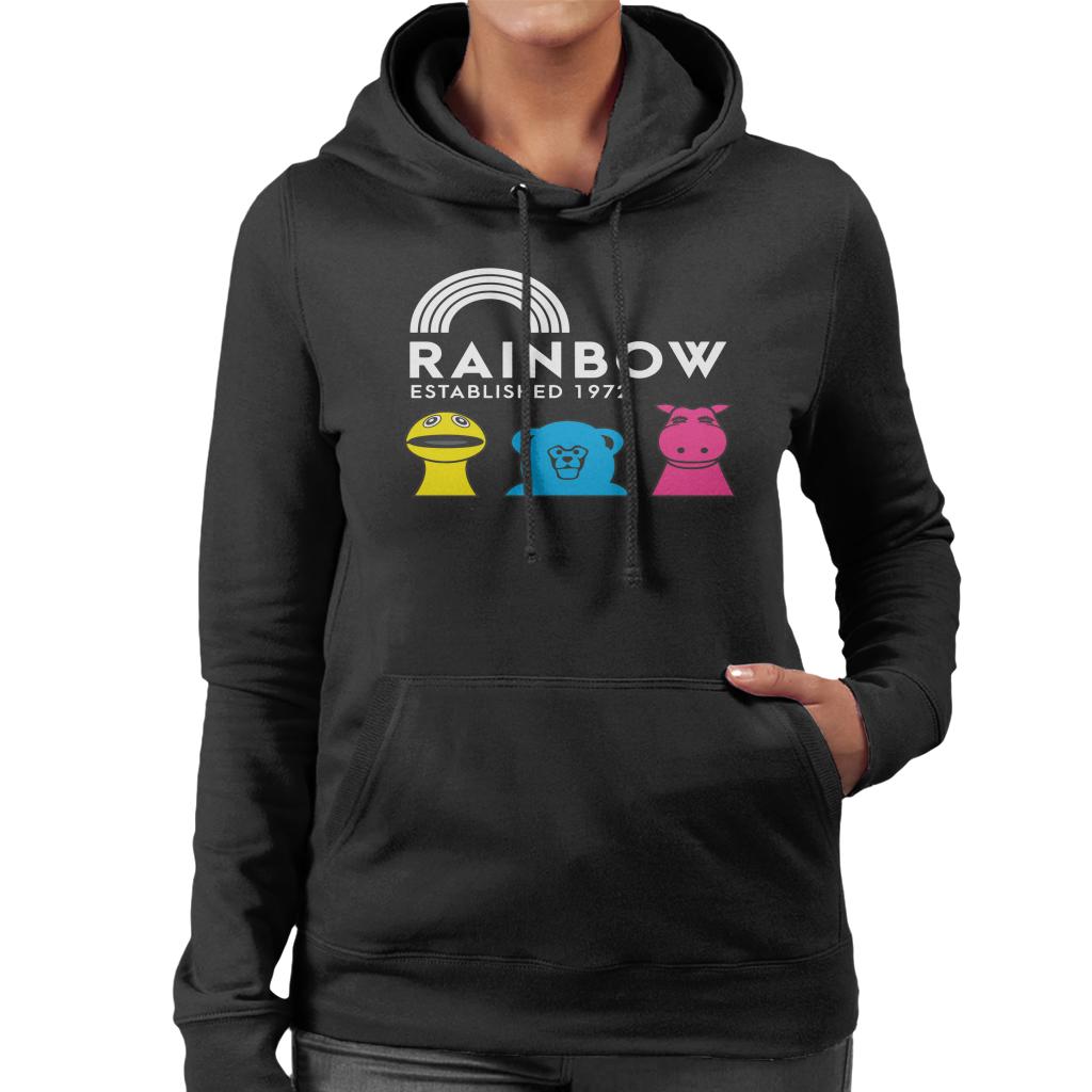 Rainbow Established 1972 Women's Hooded Sweatshirt-ALL + EVERY