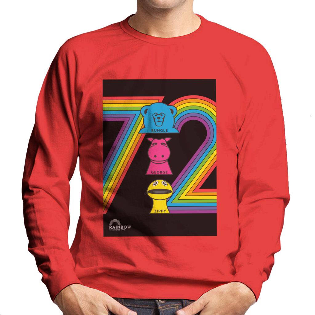 Rainbow 1972 Bungle George And Zippy Men's Sweatshirt-ALL + EVERY