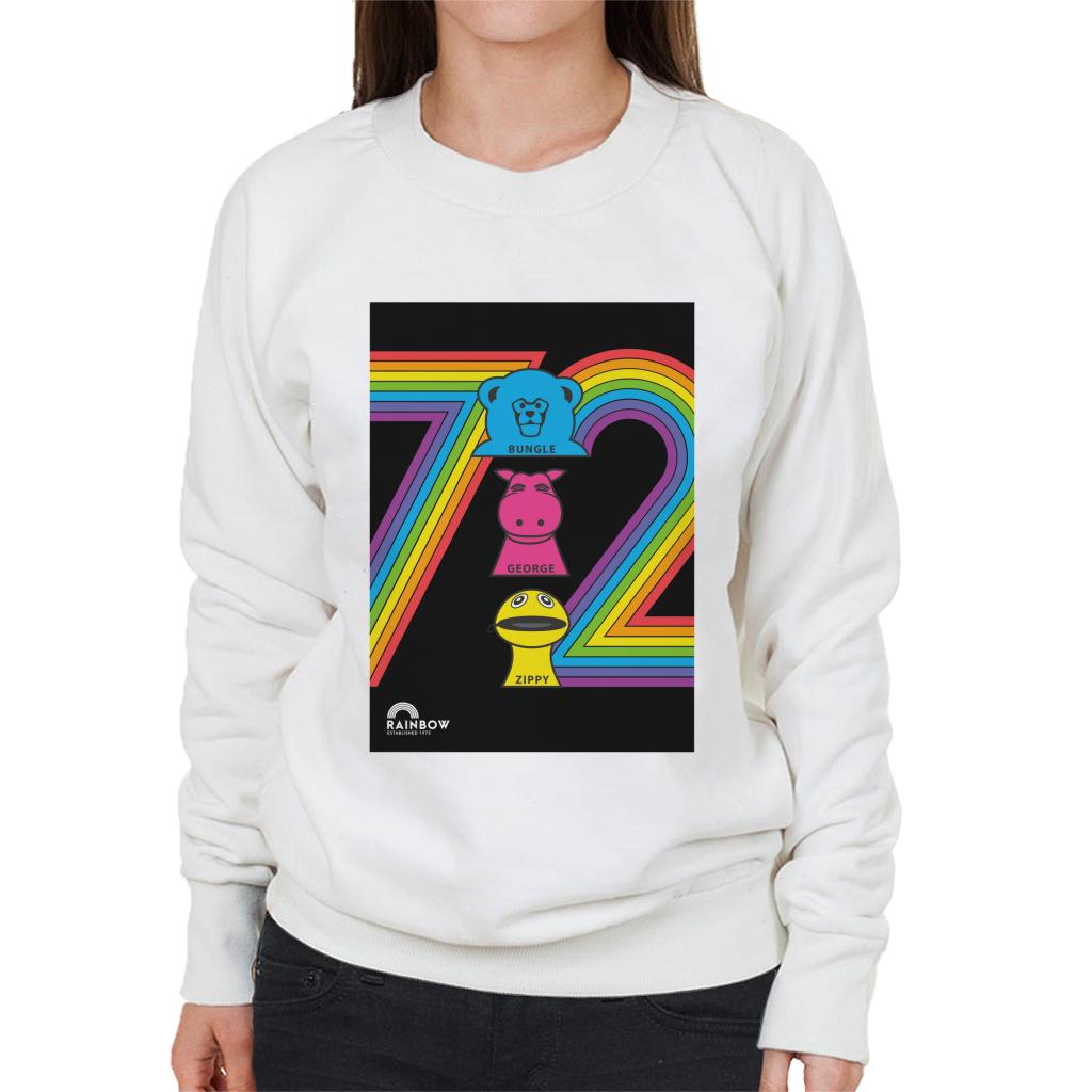 Rainbow 1972 Bungle George And Zippy Women's Sweatshirt-ALL + EVERY