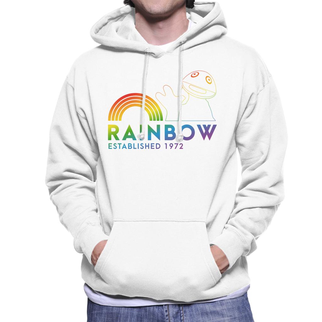 Rainbow 1972 Zippy Men's Hooded Sweatshirt-ALL + EVERY