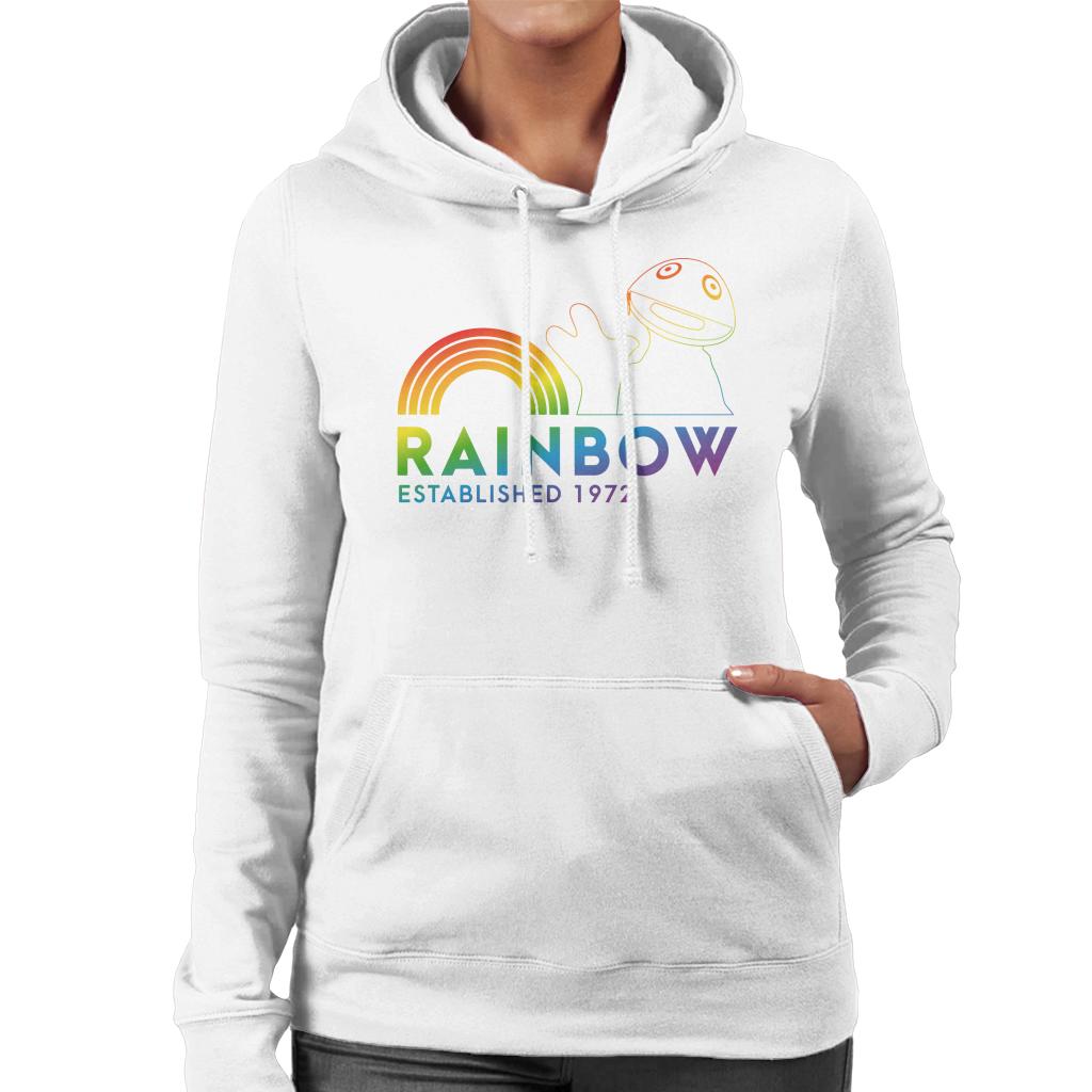 Rainbow 1972 Zippy Women's Hooded Sweatshirt-ALL + EVERY