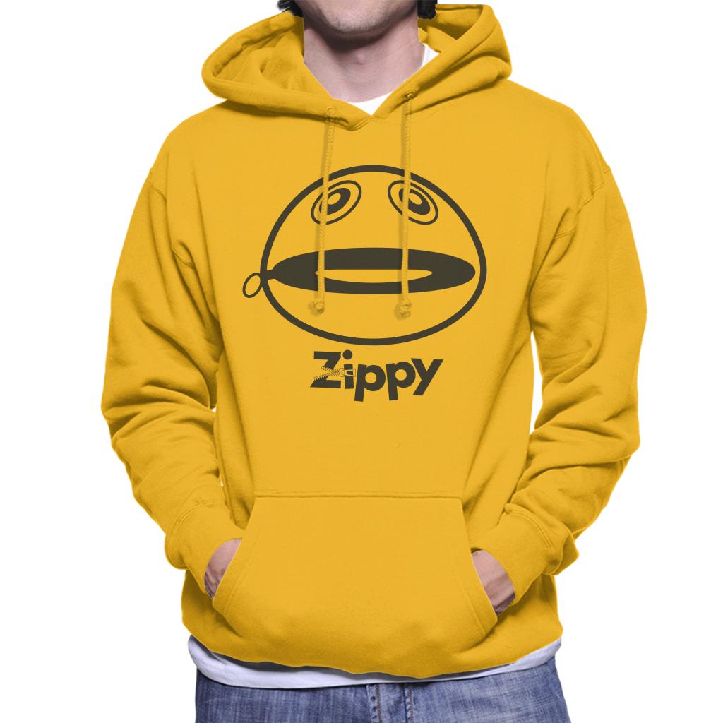 Rainbow Zippy Unzipped Men's Hooded Sweatshirt-ALL + EVERY