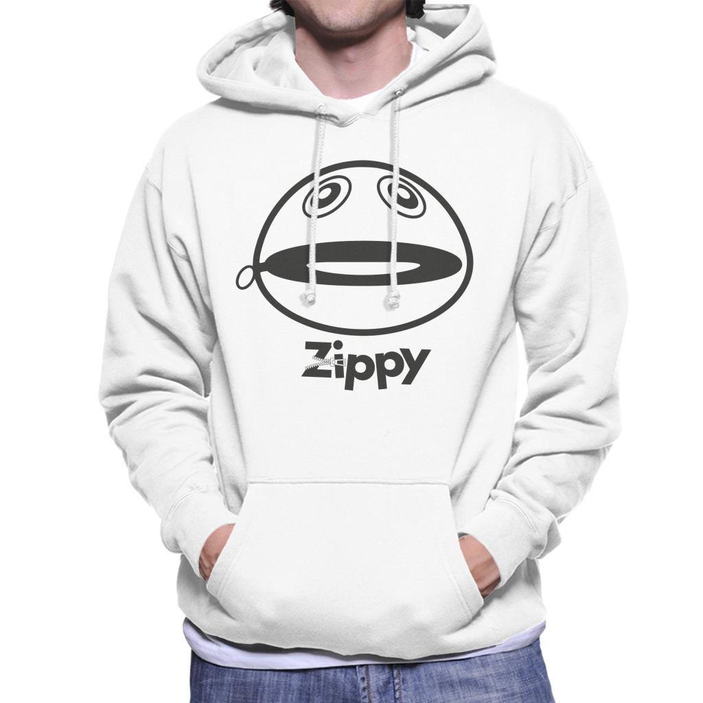 Rainbow Zippy Unzipped Men's Hooded Sweatshirt-ALL + EVERY