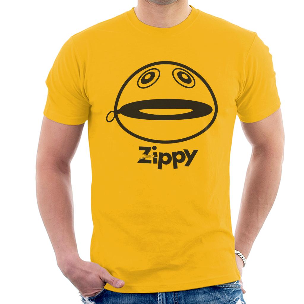 Rainbow Zippy Unzipped Men's T-Shirt-ALL + EVERY