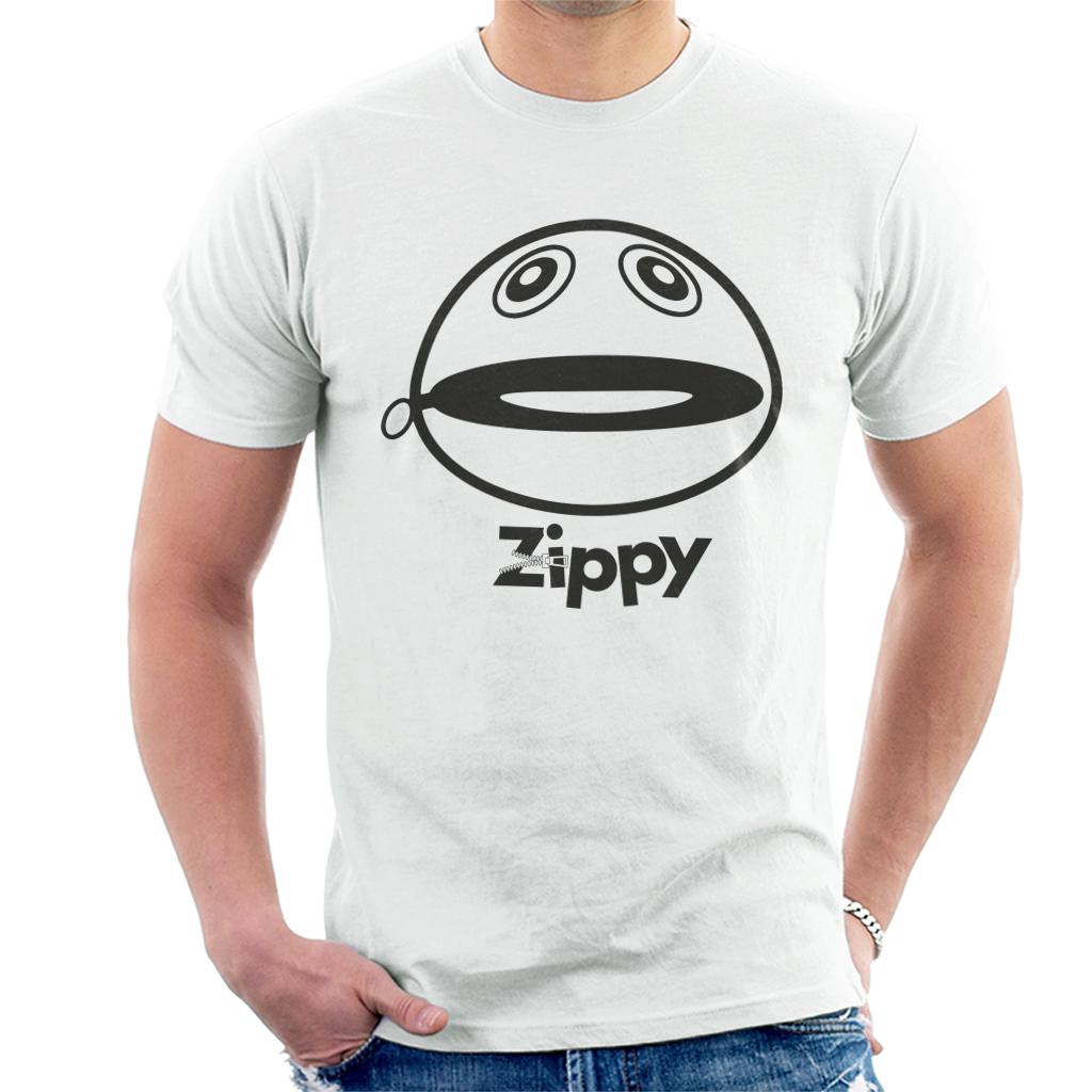 Rainbow Zippy Unzipped Men's T-Shirt-ALL + EVERY