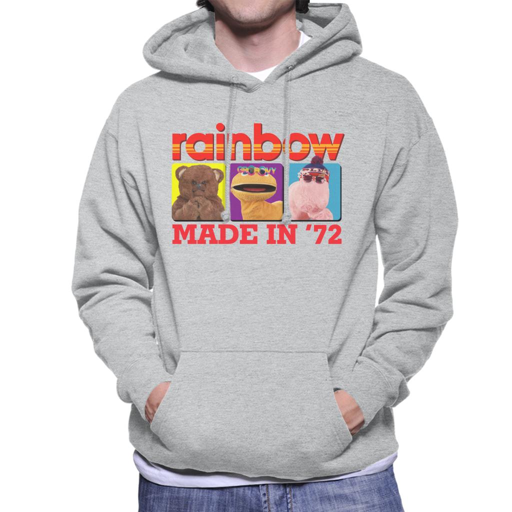 Rainbow Made In 1972 Men's Hooded Sweatshirt-ALL + EVERY